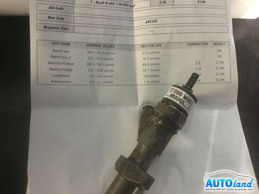 Injector RENAULT LAGUNA II (BG0/1_) 2001-2025 Cod 0445110084 
