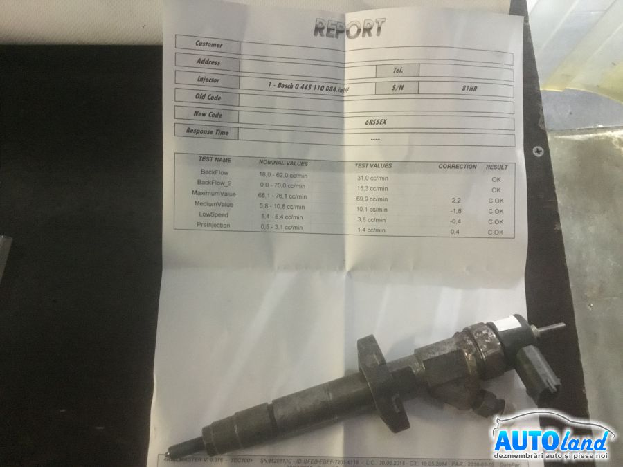 Injector RENAULT LAGUNA II (BG0/1_) 2001-2025 Cod 0445110084 