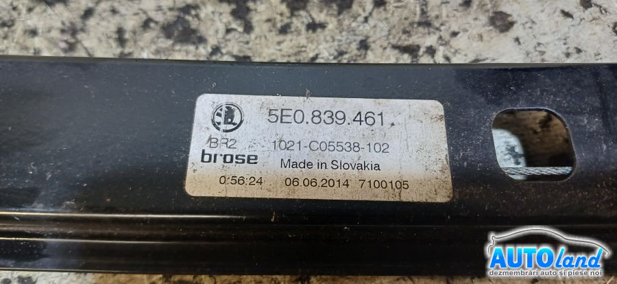 Macara Geam SKODA OCTAVIA (5E3) 2012-2026 Cod 5E0839461 