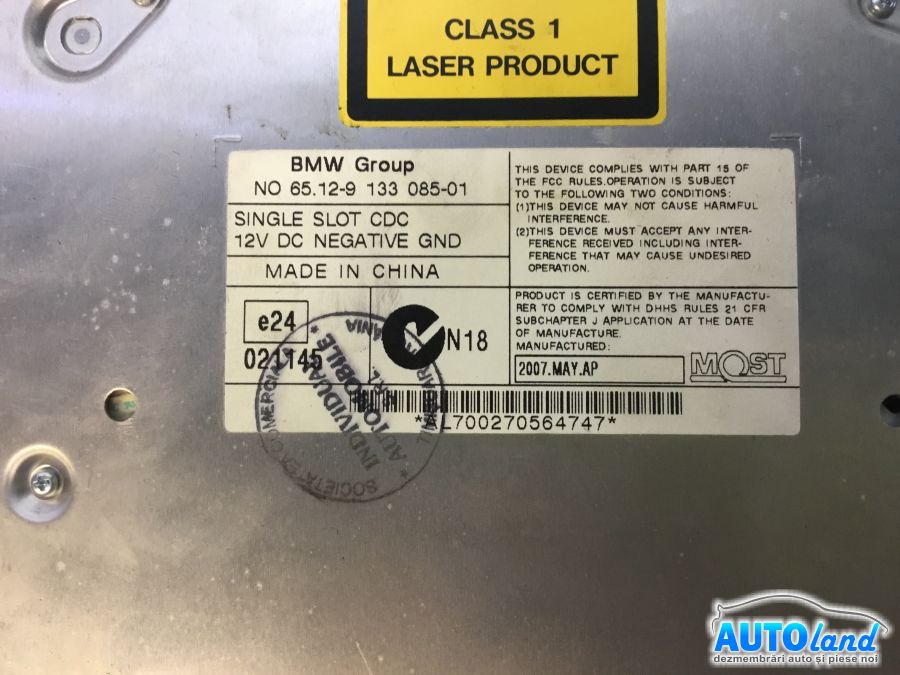 Magazie Cd BMW X5 (E70) 2007-2025 Cod 6512913308501 