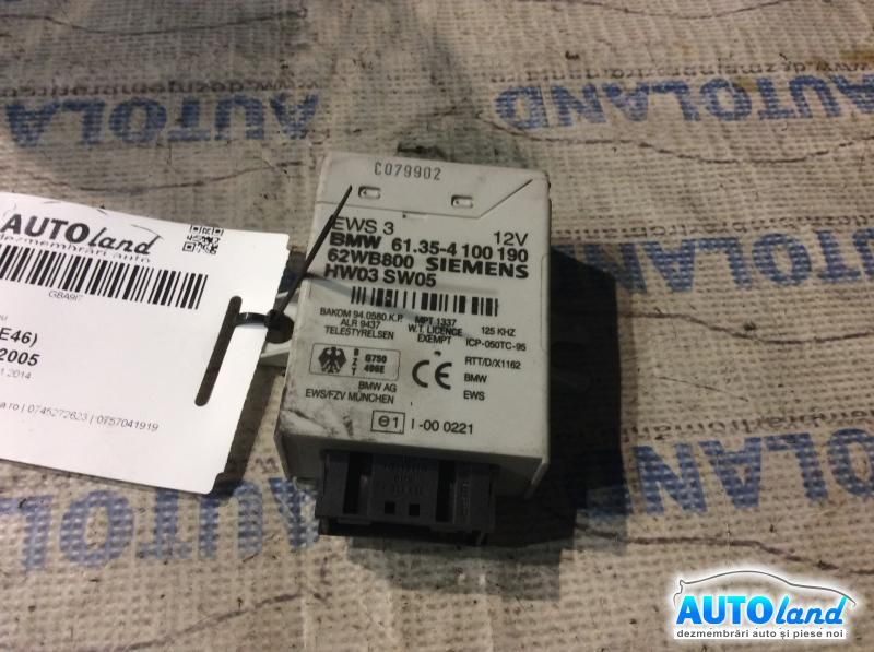 Modul electronic BMW 3 (E46) 1998-2005 Cod 61354100190 