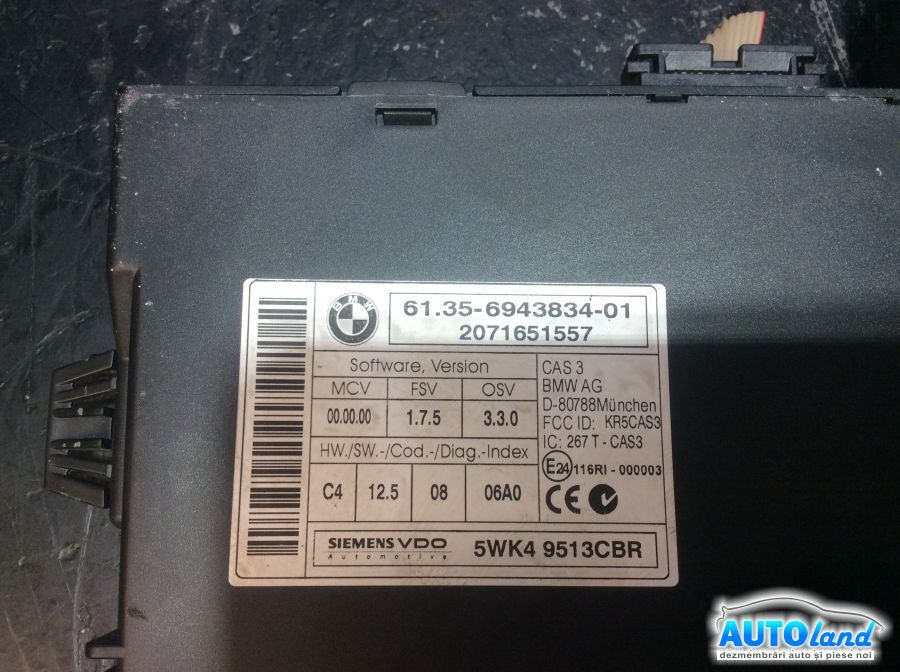 Modul electronic BMW 3 (E90) 2005-2025 Cod 6943834 