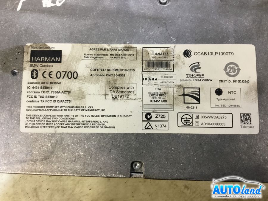 Modul Electronic BMW 5 (F10) 2010-2025 Cod 9251737 