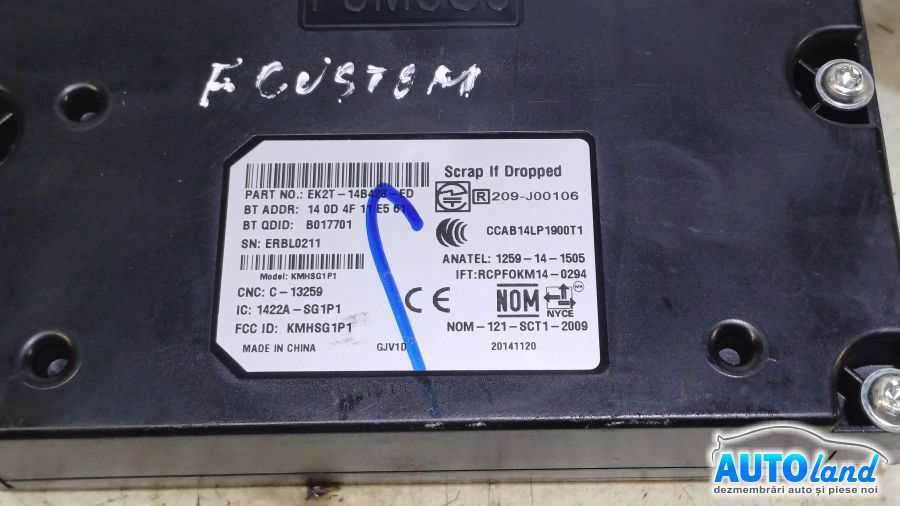 Modul Electronic FORD TRANSIT CUSTOM 2012-2018 Cod EK2T14B428ED 