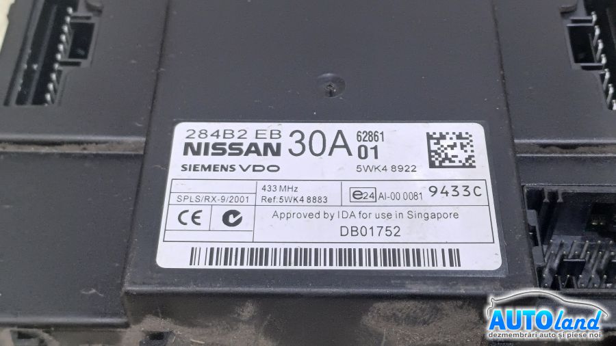 Modul Electronic NISSAN PATHFINDER (R51) 2005-2025 Cod 284B2EB30A 