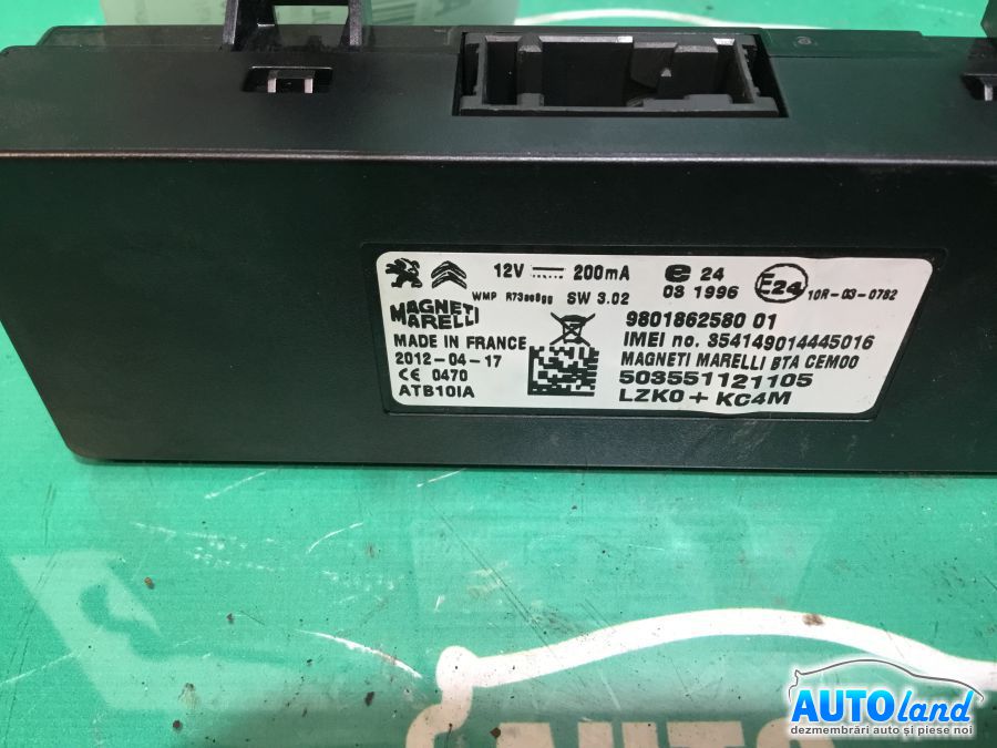 Modul electronic PEUGEOT 508 2010-2025 Cod 9801862580 