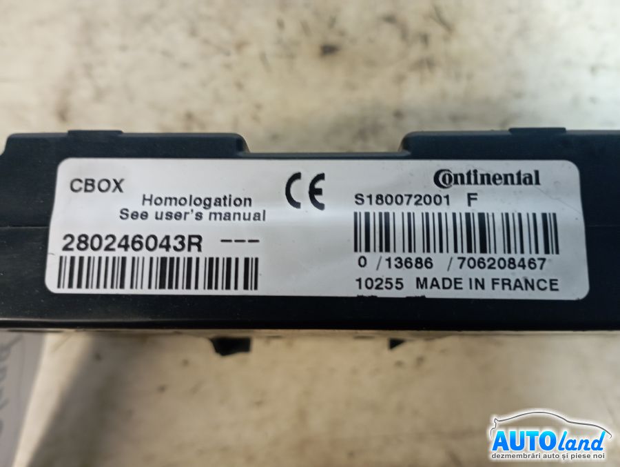 Modul Electronic RENAULT SCENIC III (JZ0/1_) 2009-2025 Cod 280246043R 