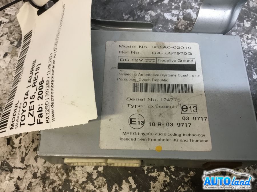 Modul electronic TOYOTA AURIS (_ZE15,_RE15) 2006-2025 Cod 861A002010 