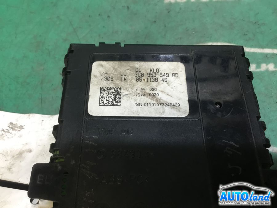 Modul electronic VOLKSWAGEN PASSAT (3C2) 2005-2025 Cod 3C0953549AD 