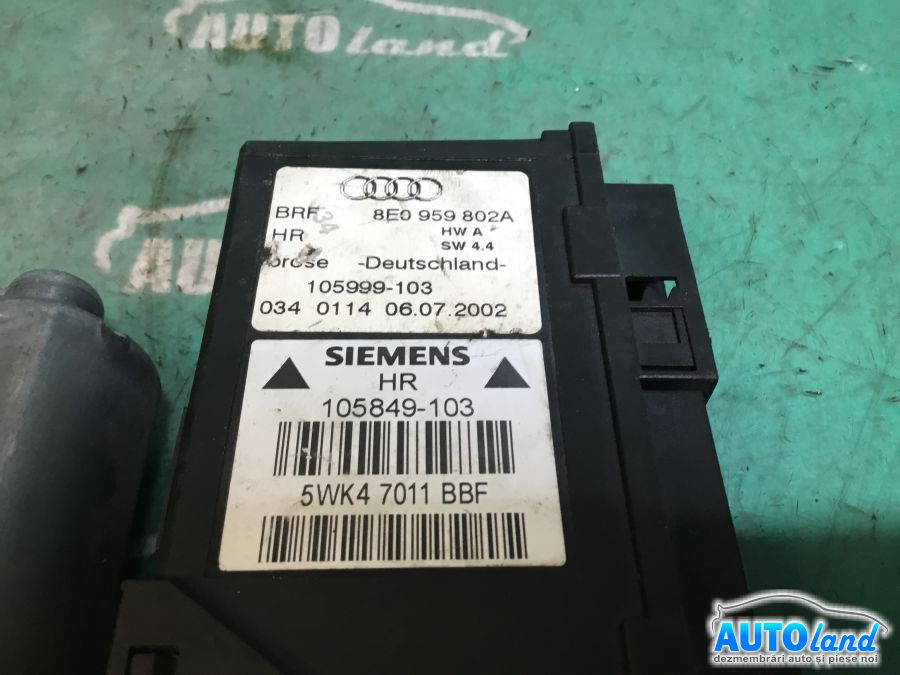 Motoras Macara AUDI A4 (8E2,B6) 2000-2004 Cod 8E0959802A 
