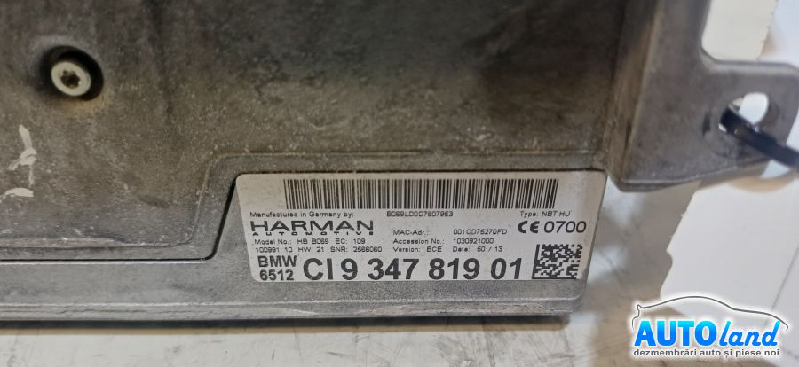 Navigatie BMW 3 (F30) 2011-2026 Cod 9347819 