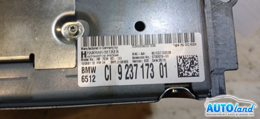 Navigatie BMW 5 (F10) 2010-2026 Cod 923717301 