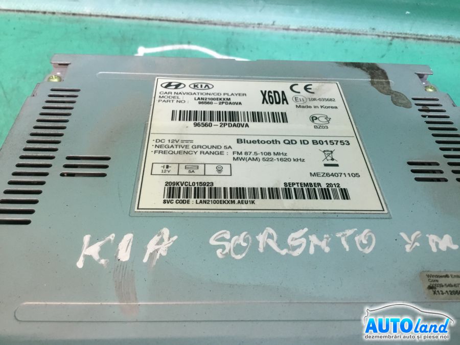 Navigatie KIA SORENTO (XM) 2009-2025 Cod 965602PDA0VA 