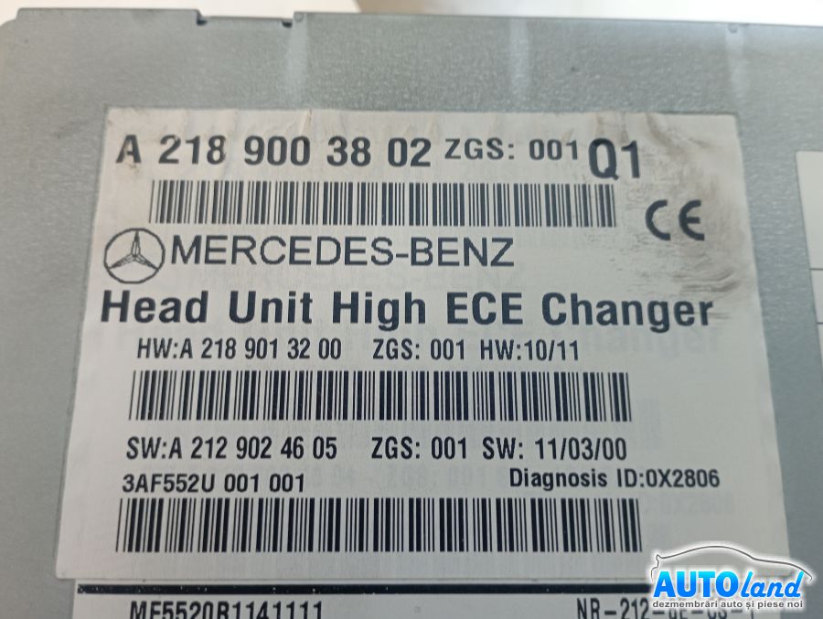 Navigatie MERCEDES-BENZ CLS (C218) 2011-2026 Cod A2189003802 