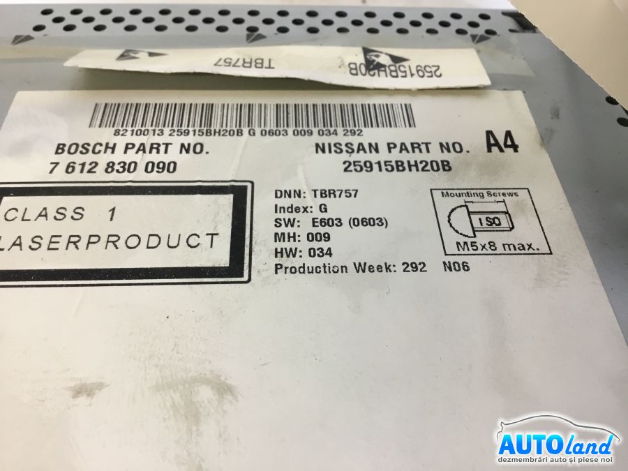 Navigatie NISSAN JUKE 2010-2025 Cod 25915BH20B 