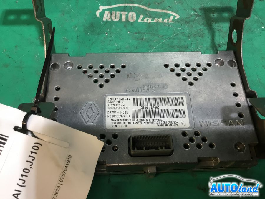 Navigatie NISSAN QASHQAI (J10,JJ10) 2007-2025 Cod 21676976 