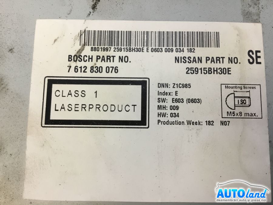 Navigatie NISSAN QASHQAI (J10,JJ10) 2007-2025 Cod 25915BH30E 