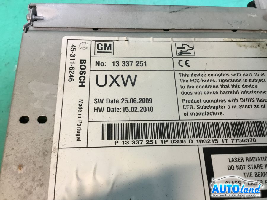 Navigatie OPEL ASTRA J hatchback 2009-2025 Cod 13337251 