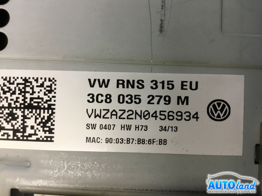 Navigatie VOLKSWAGEN PASSAT (3AA,B7) 2011-2025 Cod 3C8035279M 