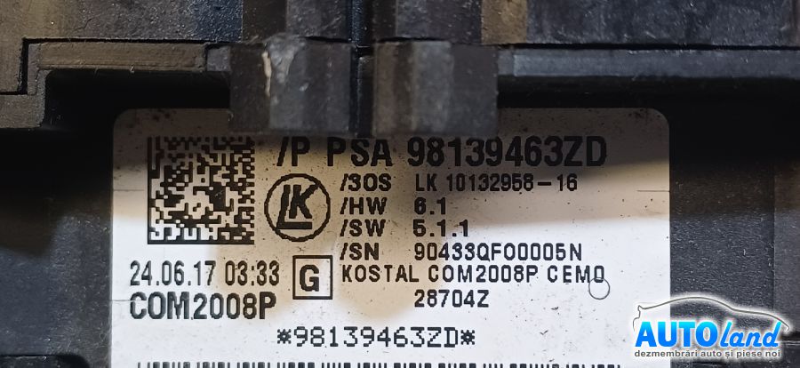 Panglica Volan (spirala Volan) CITROEN C4 Cactus hatchback 2014-2026 Cod 98139463ZD 