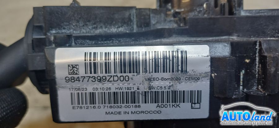 Panglica Volan (spirala Volan) PEUGEOT 308 (4A_,4C_) 2007-2026 Cod 98477399ZD 