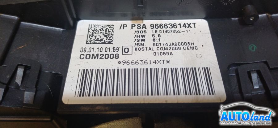 Panglica Volan (spirala Volan) PEUGEOT 5008 2009-2026 Cod 96663614XT 