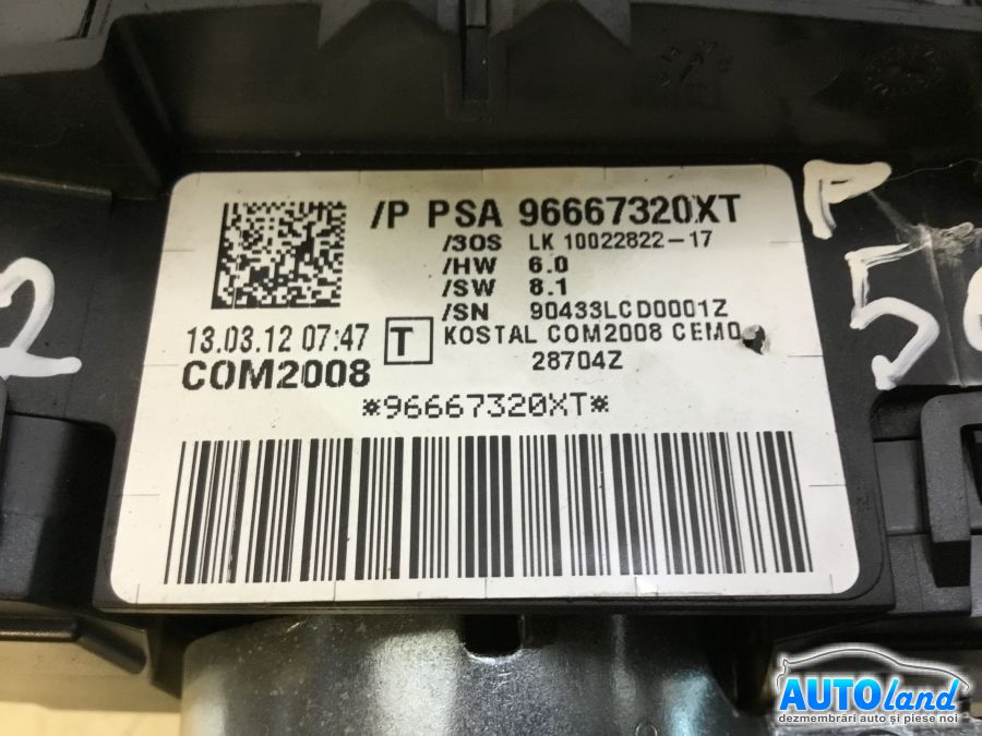 Panglica Volan (spirala Volan) PEUGEOT 5008 2009-2025 Cod 96667320XT 