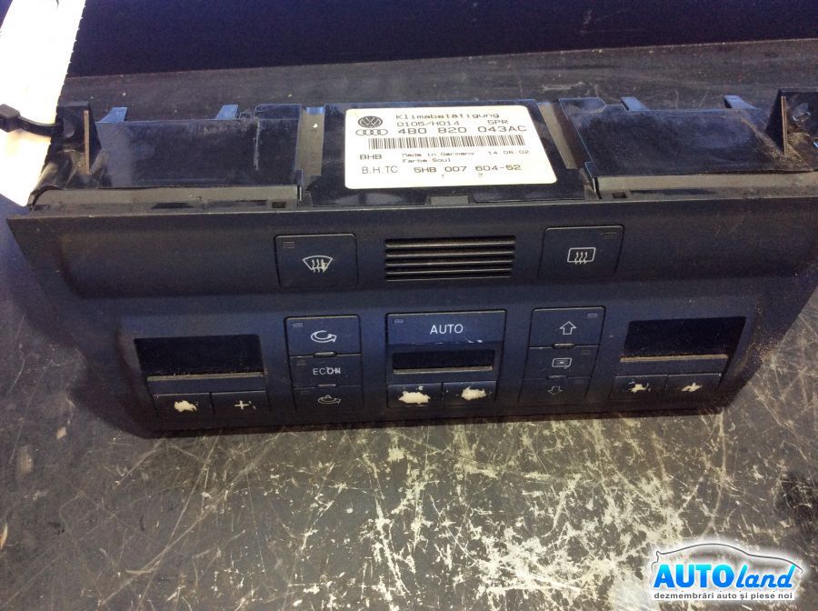 Panou Comanda AC (ventilatie) AUDI A6 Avant (4B,C5) 1997-2005 Cod 4B0820043AC 