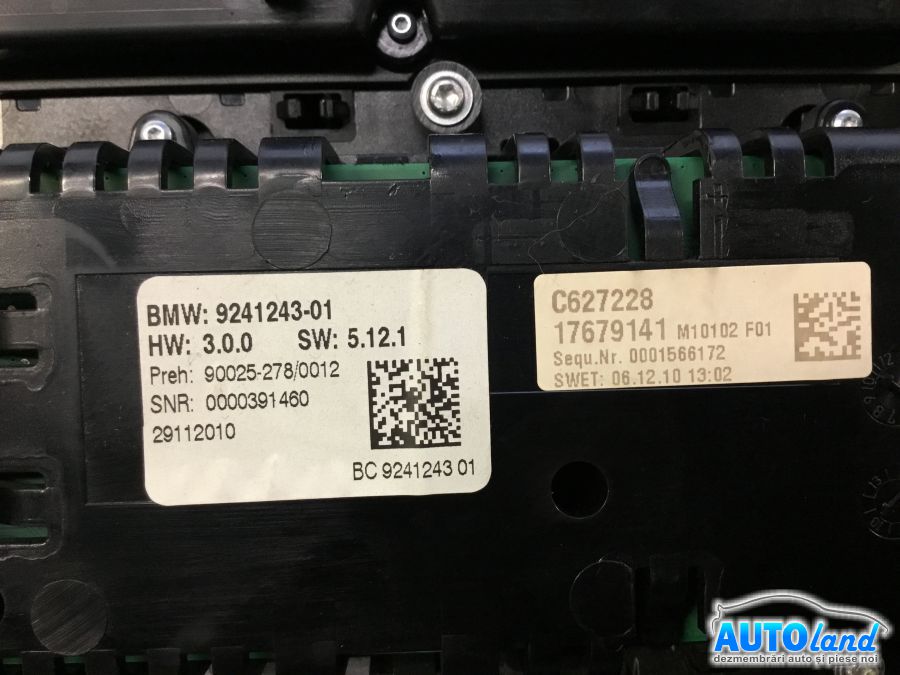 Panou Comanda Ac (ventilatie) BMW 5 (F10) 2010-2025 Cod 9241243 