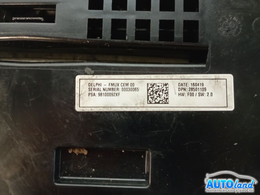 Panou Comanda Ac (ventilatie) CITROEN C4 (B7) 2009-2026 Cod 98100092XF 