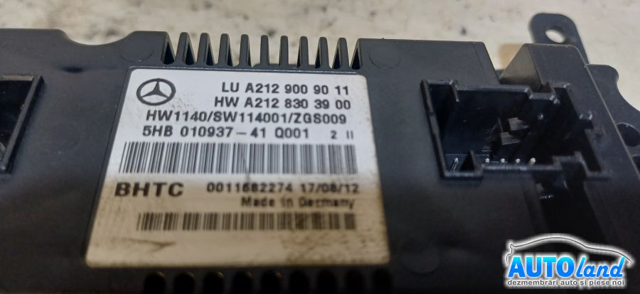 Panou Comanda Ac (ventilatie) MERCEDES-BENZ E-CLASS (W212) 2009-2026 Cod A2129009011 