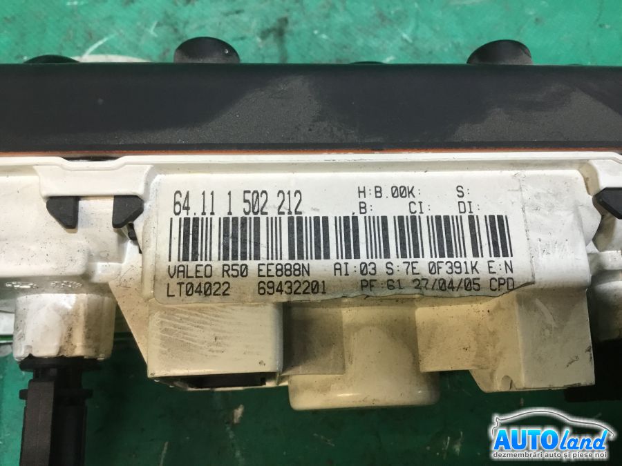 Panou Comanda AC (ventilatie) MINI MINI (R50,R53) 2001-2025 Cod 69432201 