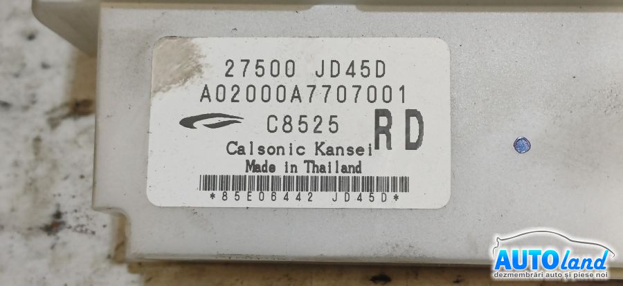 Panou Comanda Ac (ventilatie) NISSAN QASHQAI (J10,JJ10) 2007-2026 Cod 27500JD45D 