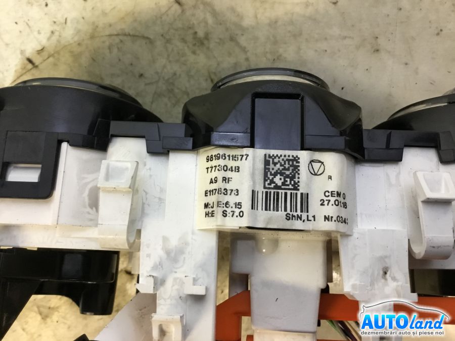 Panou Comanda Ac (ventilatie) PEUGEOT 208 2012-2025 Cod 9819611577 