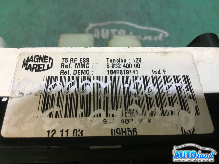 Panou Comanda AC (ventilatie) PEUGEOT 307 (3A/C) 2000-2025 Cod 1848819141 