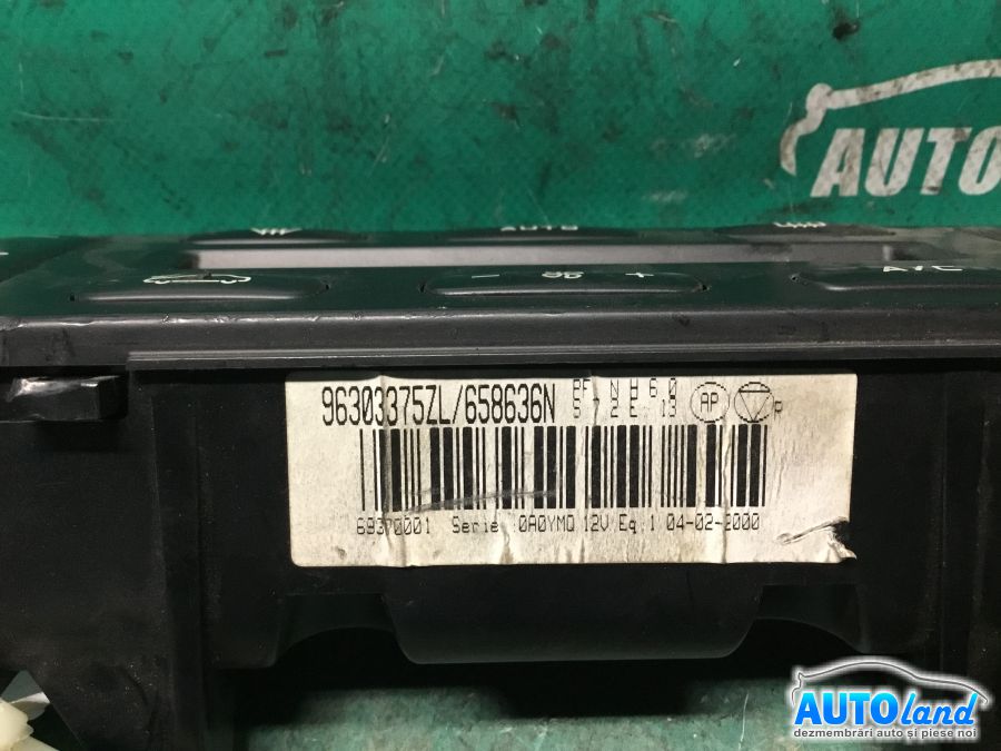 Panou Comanda AC (ventilatie) PEUGEOT 406 (8B) 1995-2004 Cod 96303375ZL 