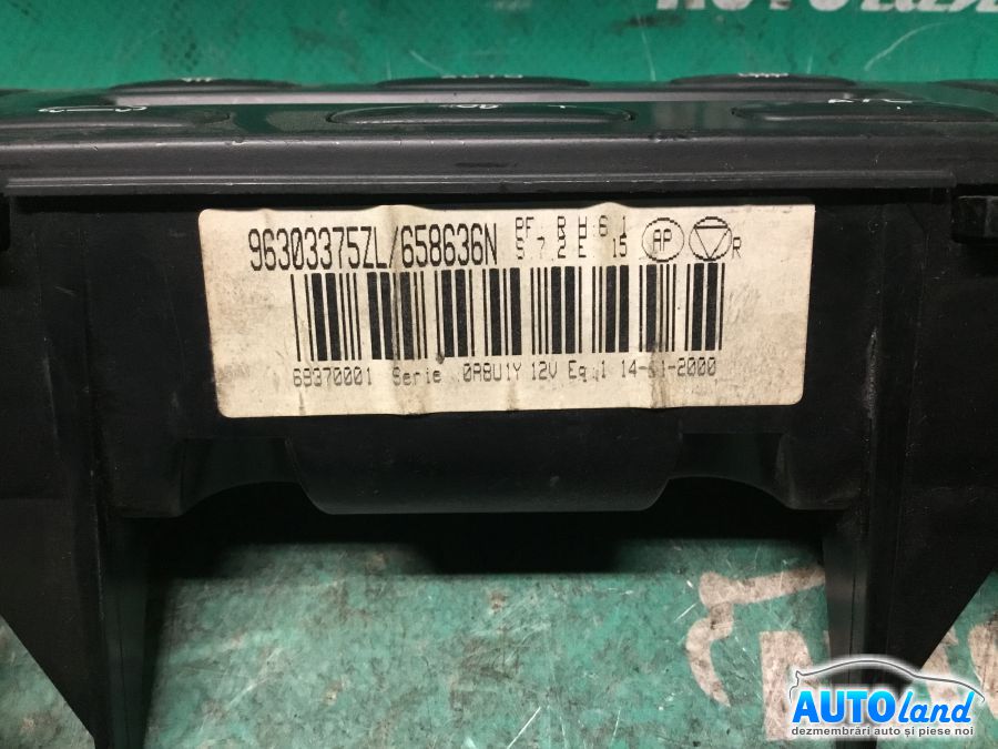 Panou Comanda AC (ventilatie) PEUGEOT 406 (8B) 1995-2004 Cod 96303375ZL 