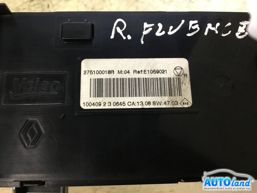 Panou Comanda Ac (ventilatie) RENAULT FLUENCE (L30_) 2010-2025 Cod 275100018R 