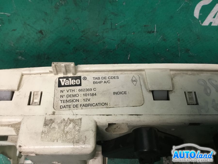 Panou Comanda AC (ventilatie) RENAULT MEGANE I (BA0/1_) 1996-2003 Cod 662369C 