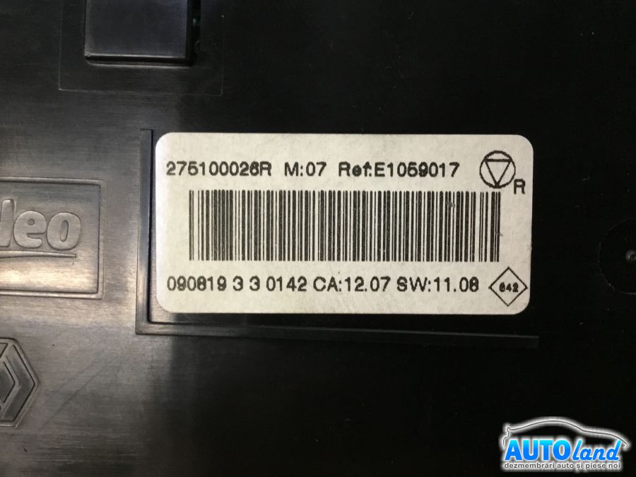 Panou Comanda Ac (ventilatie) RENAULT SCENIC III (JZ0/1_) 2009-2025 Cod 275100026R 