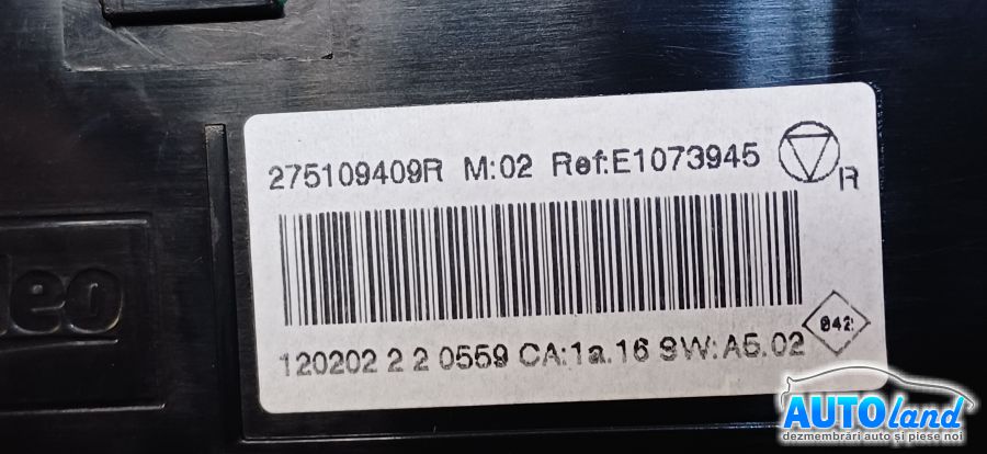 Panou Comanda Ac (ventilatie) RENAULT SCENIC III (JZ0/1_) 2009-2026 Cod 275109409R 