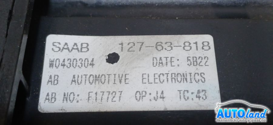 Panou Comanda Ac (ventilatie) SAAB 9-5 (YS3E) 1997-2026 Cod 12763818 