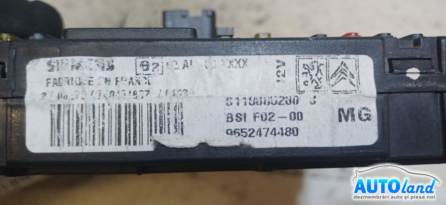 Panou Sigurante (tablou) CITROEN C3 II 2009-2026 Cod 9652474480 