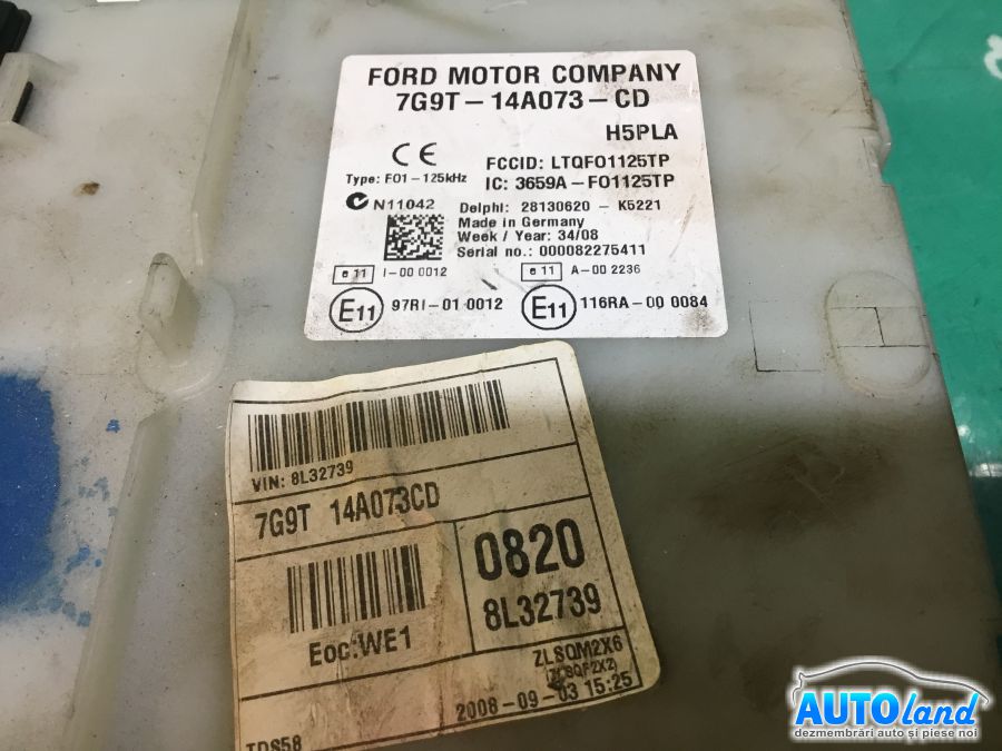 Panou sigurante (tablou) FORD S-MAX 2006-2025 Cod 7G9T14A073CD 