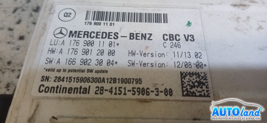 Panou Sigurante (tablou) MERCEDES-BENZ A-class (W176) 2012-2015 Cod A1769001101 