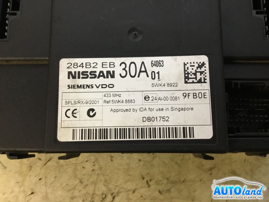 Panou Sigurante (tablou) NISSAN NAVARA (D40) 2004-2025 Cod 284B2EB30A 