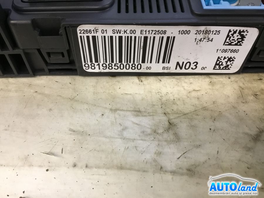 Panou Sigurante (tablou) PEUGEOT 208 2012-2025 Cod 9819850080 