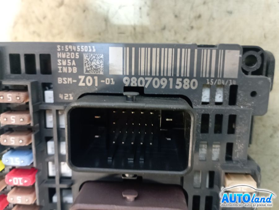 Panou Sigurante (tablou) PEUGEOT 308 (4A_,4C_) 2007-2025 Cod 9807091580 