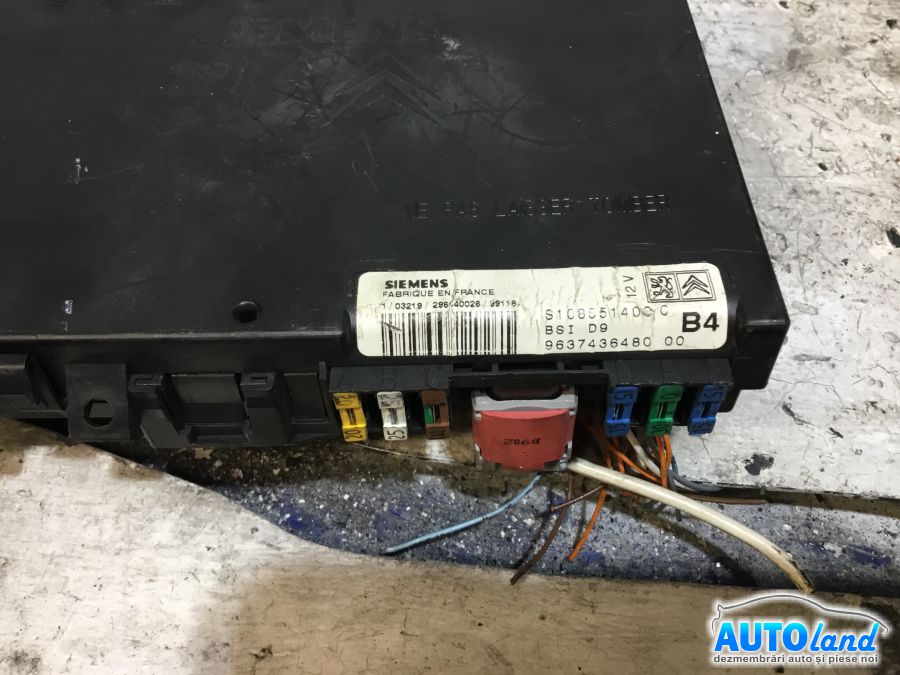 Panou sigurante (tablou) PEUGEOT 406 (8B) 1995-2004 Cod 9637436480 