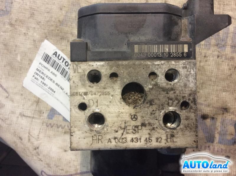 Pompa ABS MERCEDES-BENZ A-CLASS (W168) 1997-2004 Cod A0034314512 